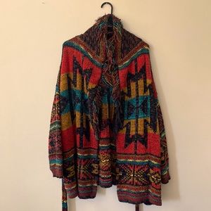 Free People Southwestern Chunky Sweater XS/S